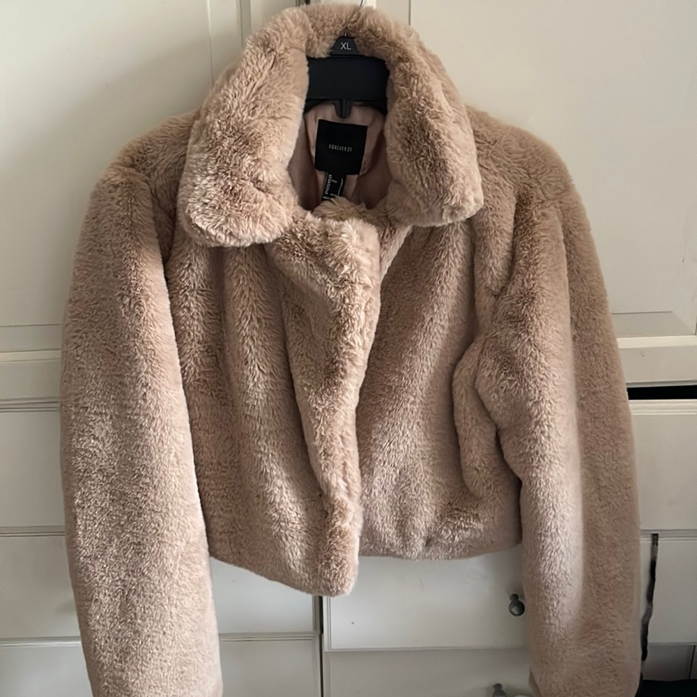 Faux fur coat